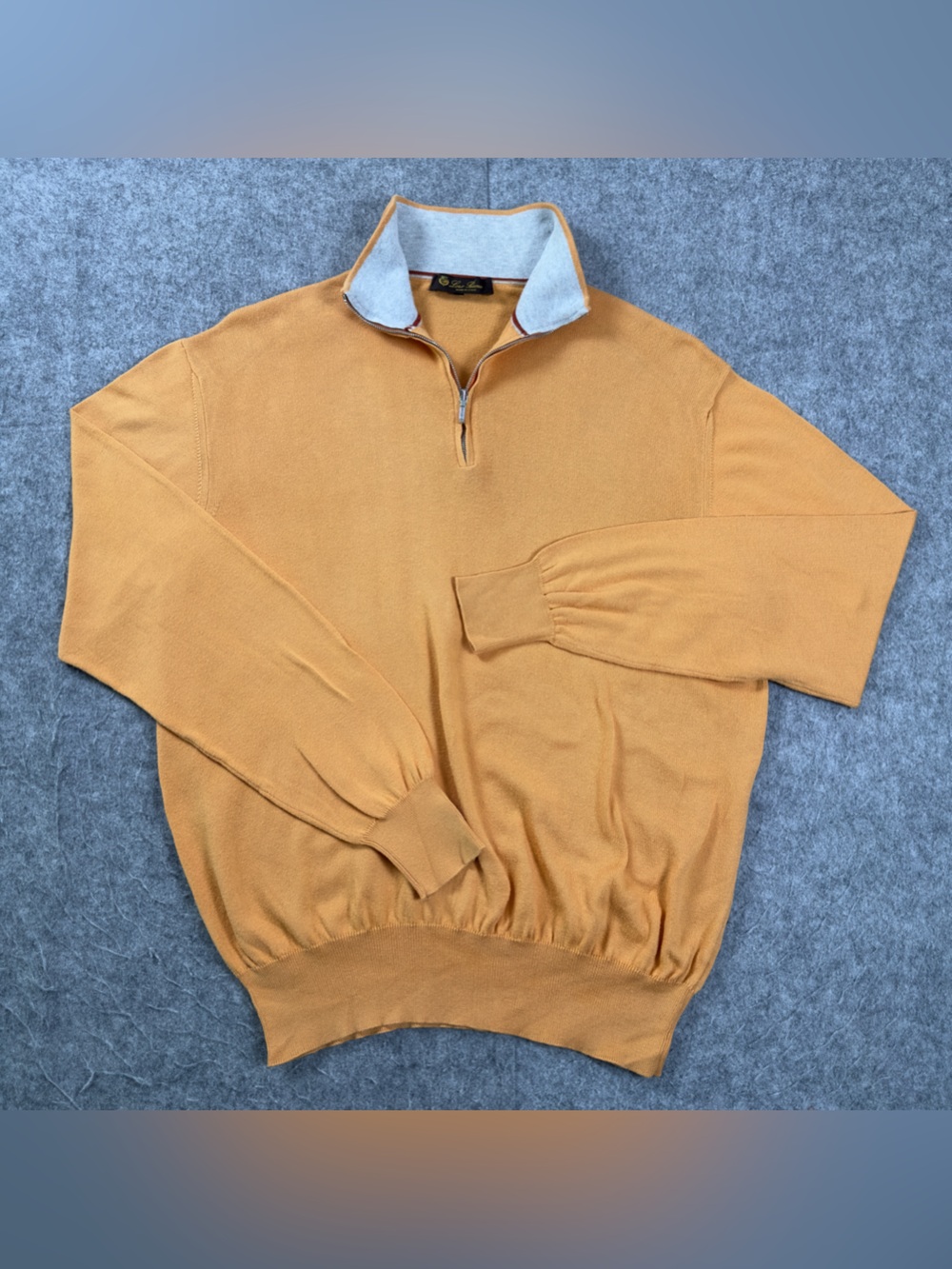 Loro Piana Cotton 1/4 Zip Pullover